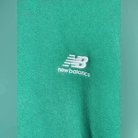 New Balance Hoops Fleece Hoodie Green - Picture 4 of 10